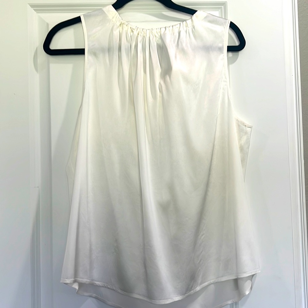 Antonio Melani large white silk blouse